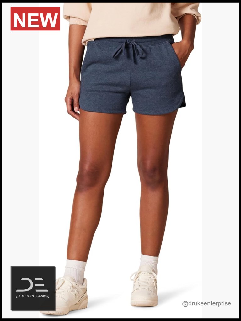 Mid Rise Fleece Sweat Shorts With Drawstring & Pockets